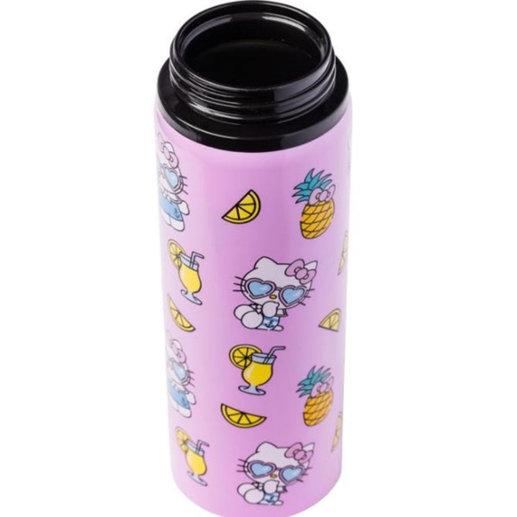 Hello Kitty Pineapples And Lemonade Stainless Steel Water Bottle - Picture 3 of 7